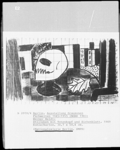 Still Life with Skull and Oak Leaf