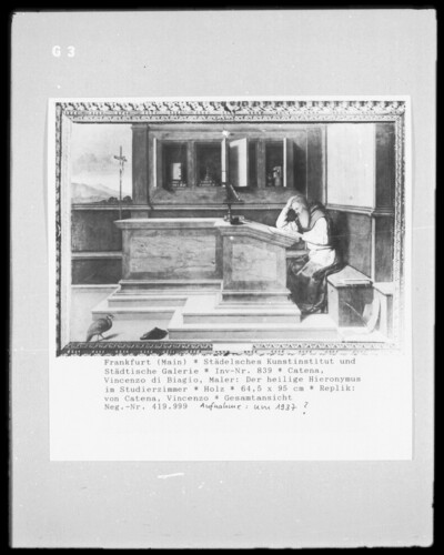 Saint Jerome in the Study Room