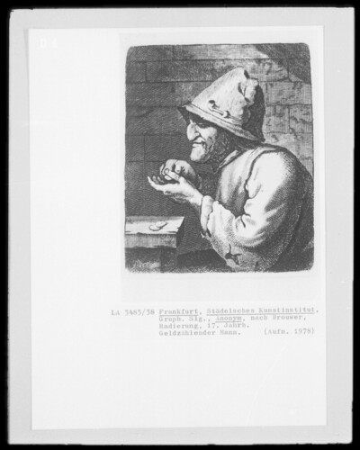 Money counting man