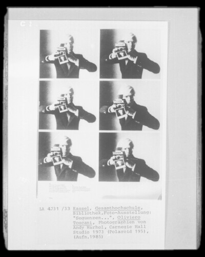 Andy Warhol, Carnegie Hall Studio 1973 & Polaroid 195