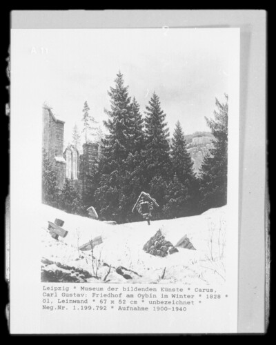 The Cemetery on Oybin in Winter