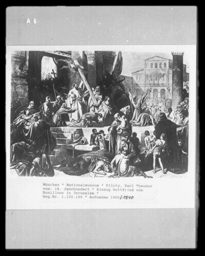 The entry of Gottfried von Bonillons in Jerusalem