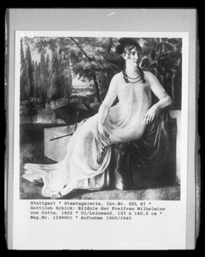 Bildnis der Freifrau Wilhelmine von Cotta
