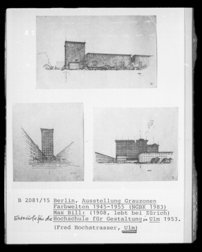 Design Drafts for the University of Design in Ulm