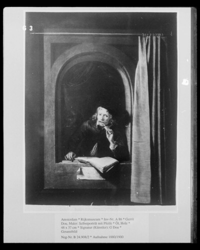 Self-portrait with pipe