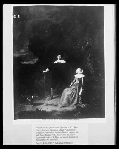 Portrait of a couple, presumably Adriaen Wittern van der Aa and Maria Knotter