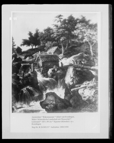 Swedish Landscape with Waterfall