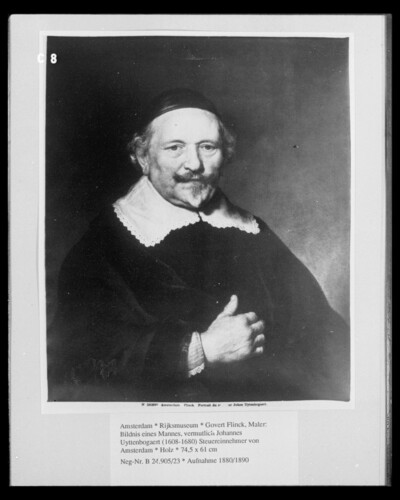 Portrait of a Man, presumably Johannes Uyttenbogaert (1608-1680) Taxpayer of Amsterdam