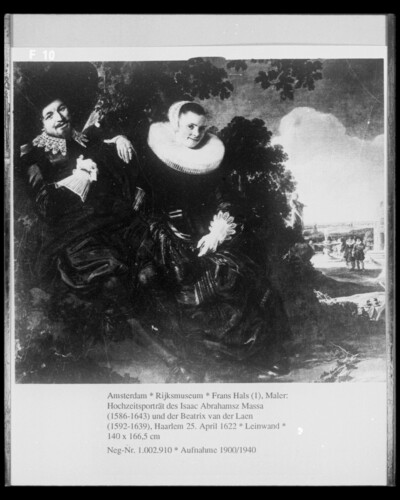 Hochzeitsporträt des Isaac Abrahamsz Massa (1586-1643) und der Beatrix van der Laen (1592-1639), Haarlem 25. April 1622
