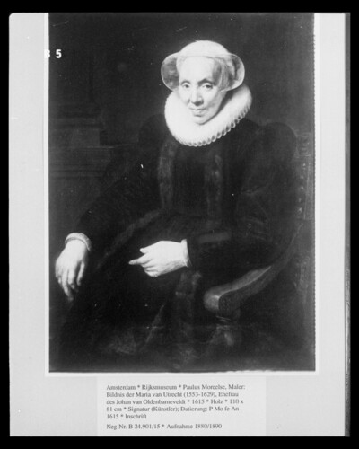 Portrait of Maria van Utrecht (1553-1629), wife of Johan van Oldenbarneveldt