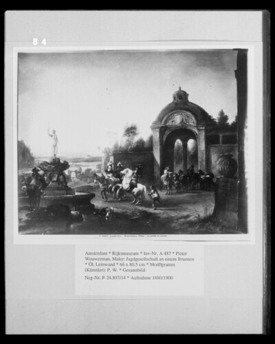 Hunting company at a well