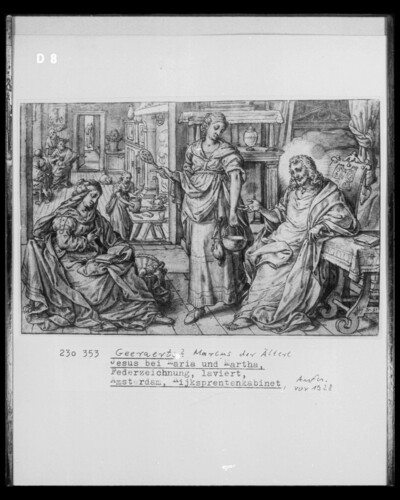Jesus near Mary and Martha