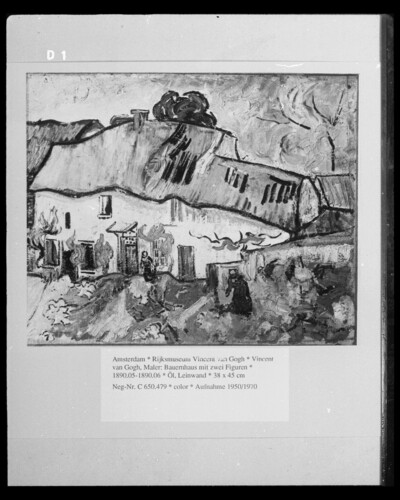 Farmhouse with two figures