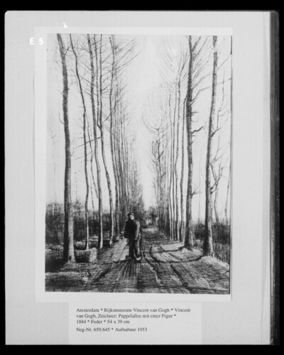 Poplar Alley with a Figure