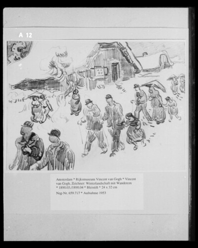 Winter Landscape with Walkers