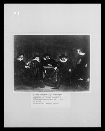 The mayors of Amsterdam learn about the arrival of Maria de Medicis