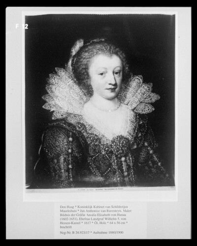 Portrait of Countess Amalia Elisabeth of Hanau (1602-1651), wife Landgrave Wilhelm 5. von Hessen-Kassel