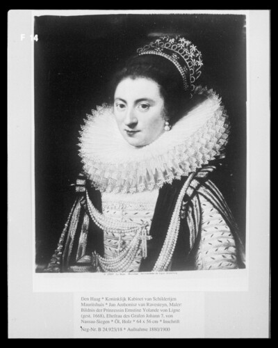 Portrait of Princess Ernstine Yolande von Ligne (d. 1668), wife of Count Johann 7. von Nassau-Siegen