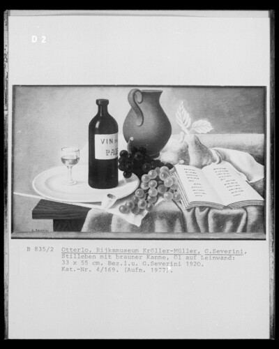 Still life with brown jug