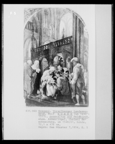 Annenaltar from Feldkirch, formerly known as Altar Wing: The Circumcision of the Christ Child by the Priest in the Temple