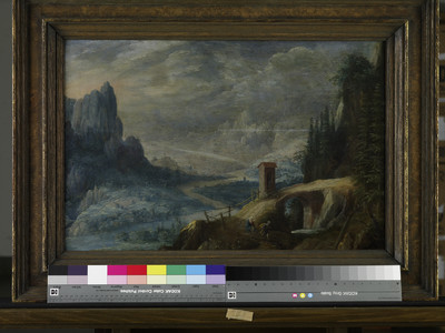 Mountain Landscape with Escape to Egypt
