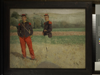 Two Soldiers in a Field - Study