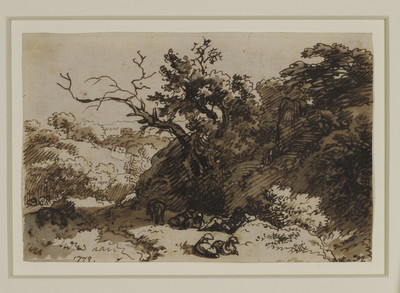 Landscape with Shepherd and Sheep