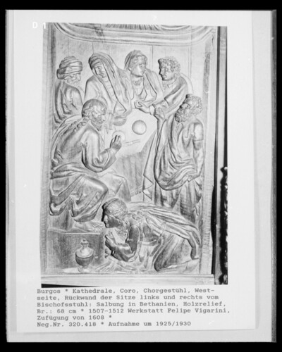 Relief: anointing in Bethany