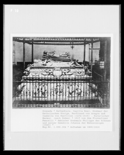 Headstone of the Catholic Kings, Ferdinand of Aragón and Isabella of Castile