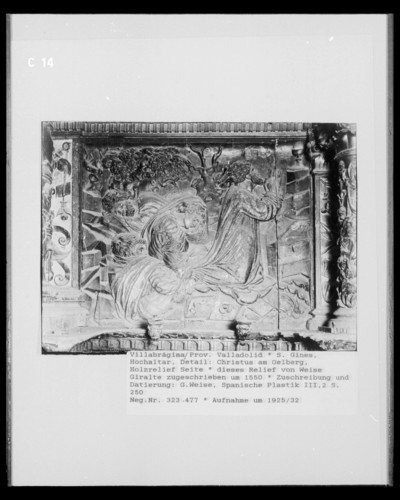 Hochaltar, Detail: Christus am Ölberg