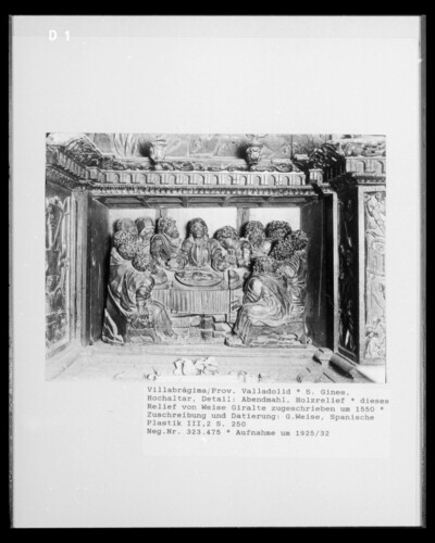 Hochaltar, Detail: Abendmahl