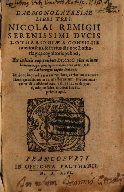 daemonolatreiae libri tres