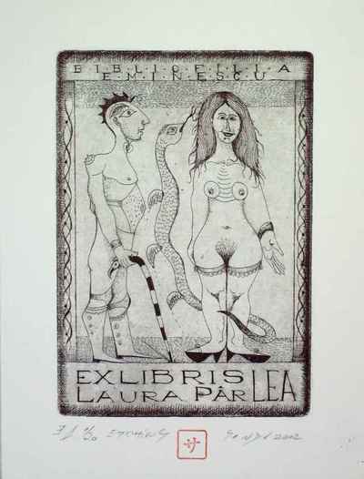 Ex Libris Laura ParLEA : Adam & Eva