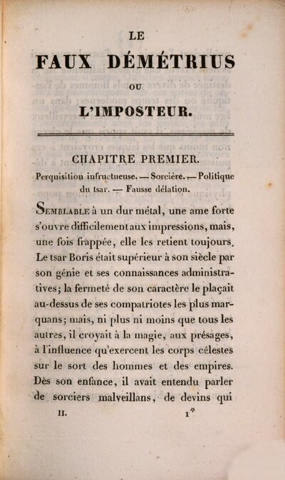 Le faux Démétrius ou l'imposteur : roman historique, 2