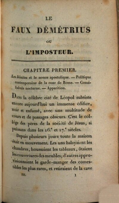 Le faux Démétrius ou l'imposteur : roman historique, 3