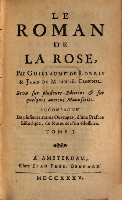 Le Roman De La Rose, 1