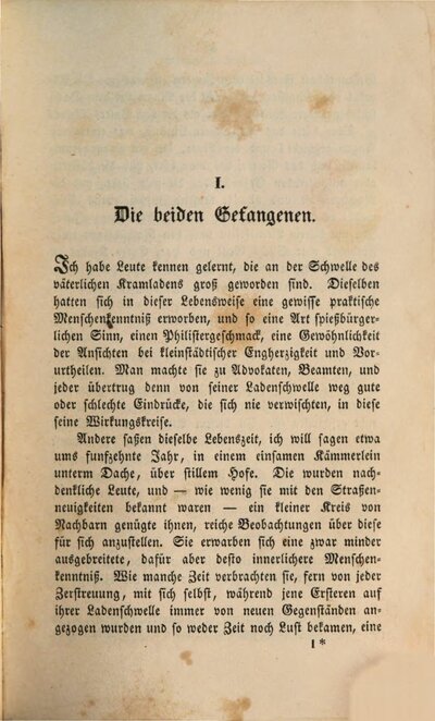 Gesammelte Schriften, 1. Genfer Novellen
