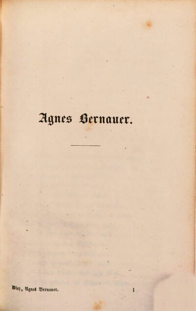 Agnes Bernauer : Gedicht