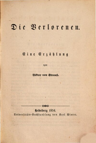 Erzählungen : Gesammeltes und Neues, 1. Lebensbilder in Erzählungen und Gesprächen