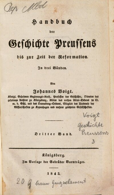 Handbuch der Geschichte Preussens bis zur Zeit der Reformation, 3