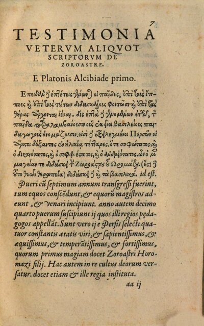 Oracula magica Zoroastris : cum scholiis Plethonis et Pselli nunc primum editi ; e bibliotheca regia
