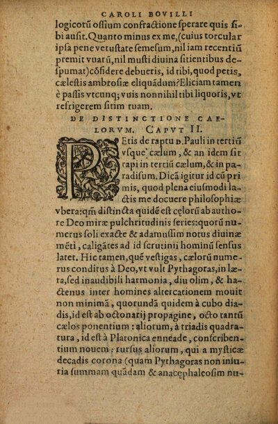 Illuminati sacre professoris Caroli Bovilli samarobrini, De raptu Divi Pauli : eiusdem de prophetica visione de voto, libero arbitrio, ac differentia orationis, quod cum legeris adhuc legere percupies non minus ab sententiam, quam propter elegantiam