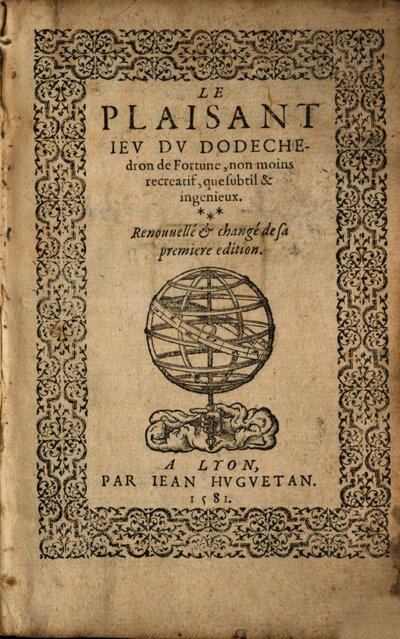 Le plaisant jeu du dodechedron de fortune