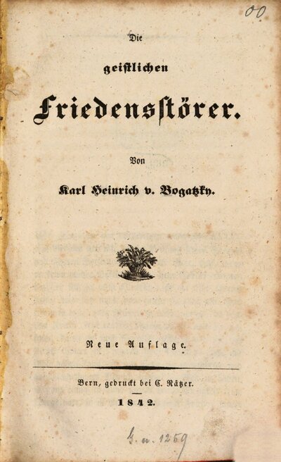 Die geistlichen Friedensstörer