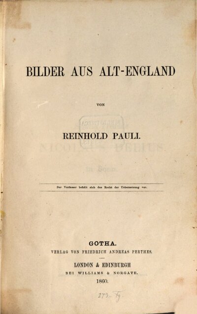 Bilder aus Alt-England