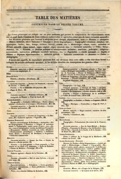France pittoresque : ou description pittoresque, topographique et statistique des départements et colonies de la France offrant en résumé pour chaque département et colonie l'histoire, les antiquités, la topographie, ... avec des notes ... et des renseignements statistiques ... accompagnée la statistique générale de la France ..., 2