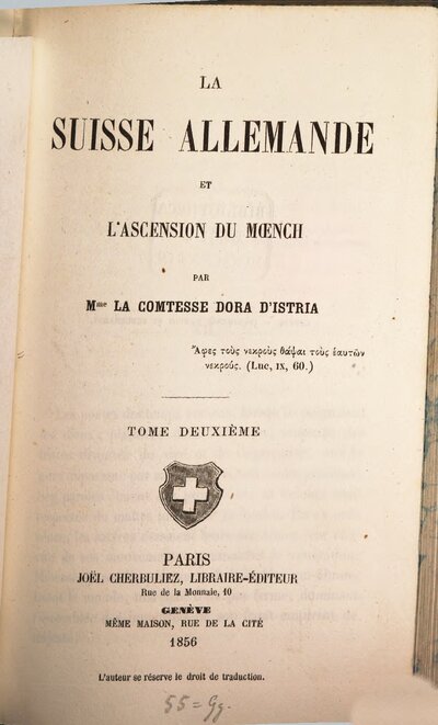 La Suisse allemande et l'ascension du Moench, 2