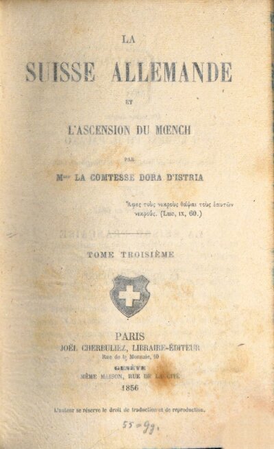La Suisse allemande et l'ascension du Moench, 3