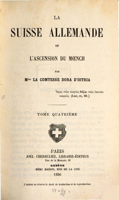 La Suisse allemande et l'ascension du Moench, 4