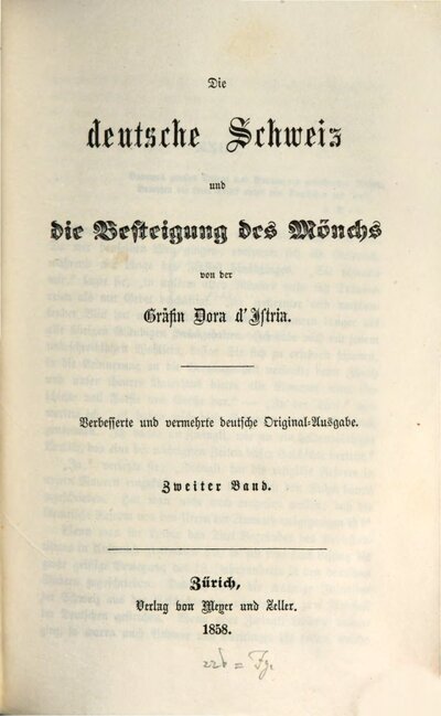Die deutsche Schweiz und die Besteigung des Mönchs, 2